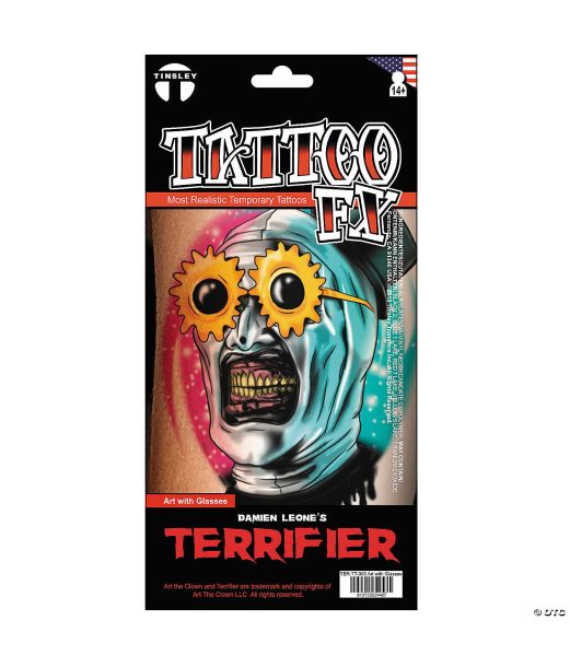 Art the Clown Glasses tatovering