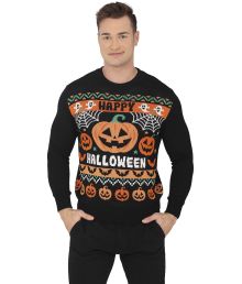 Halloween græskar bluse M 48-50