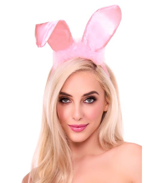 Satin bunny ears hårbøjle