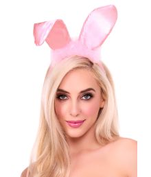 Satin bunny ears hårbøjle 