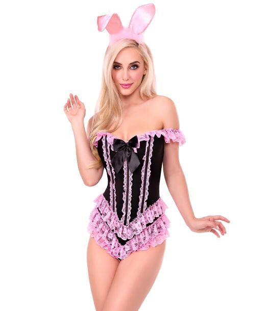 Satin bunny ears hårbøjle
