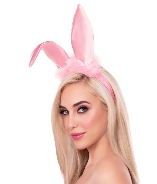 Satin bunny ears hårbøjle