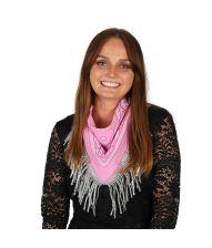 Pink bandana med glitter