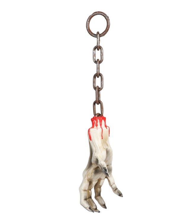 Hanging hand in chain
