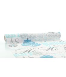 Bordløber Xmas greeting, turkis 0,4 x 4,8 m Bordløber Xmas greeting, turkis 0,4 x 4,8 m