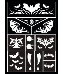 VAmpyr makeup skabelon 14x20 cm