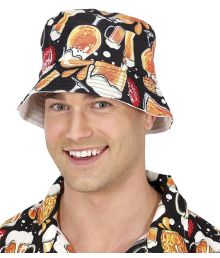 Solhatt med ölglas