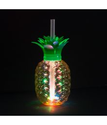 Ananasglas med LED-ljus