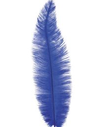 Blå strudsefjer 40 cm, 12 stk Blå strudsefjer 40 cm, 12 stk
