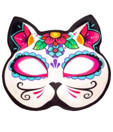 Halvmask för katt på De dödas dag