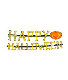 Happy Halloween guirlande 2M