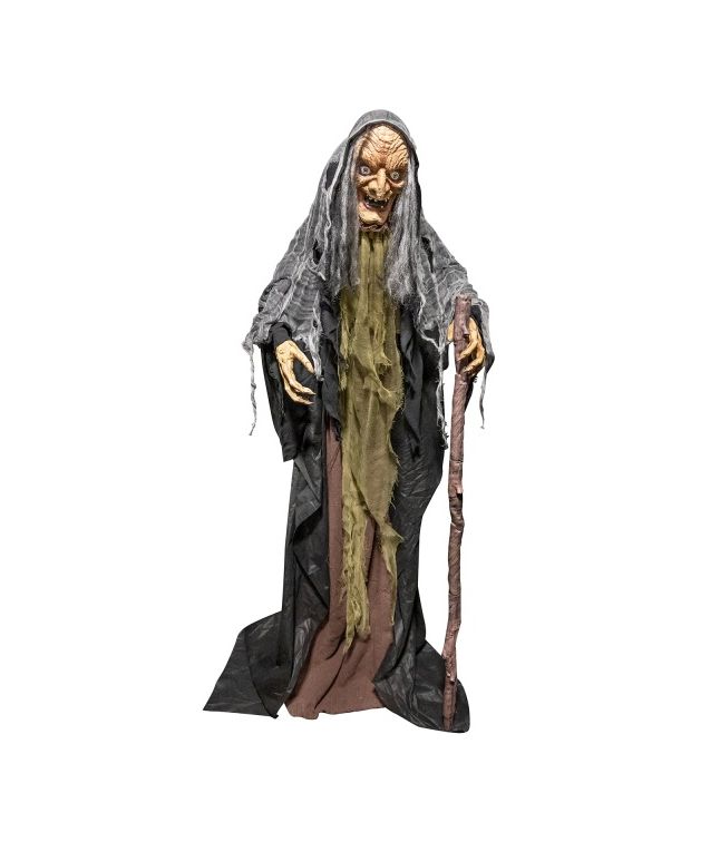 Standing Witch with Cane 160 cm