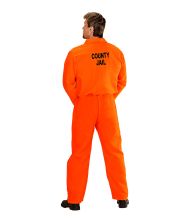 Orange fangedragt kostume til voksne