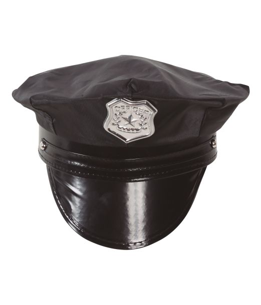Svart polishatt med emblem för barn.