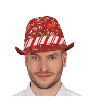 Rød julefedora