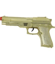 Guld metallic Pistol 22 cm 