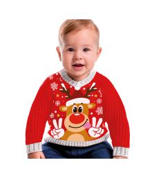Rensdyr julesweater 18-24 mdr.  Rensdyr julesweater 18-24 mdr.