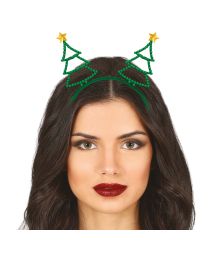 Juletræ hårbøjle m. sten 