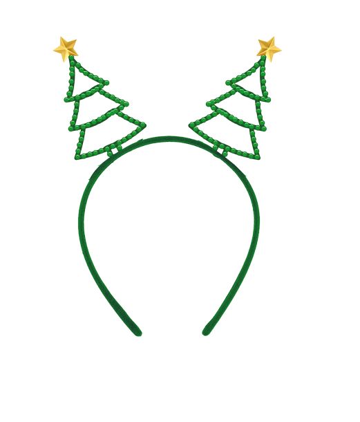 Juletræ hårbøjle m. sten 