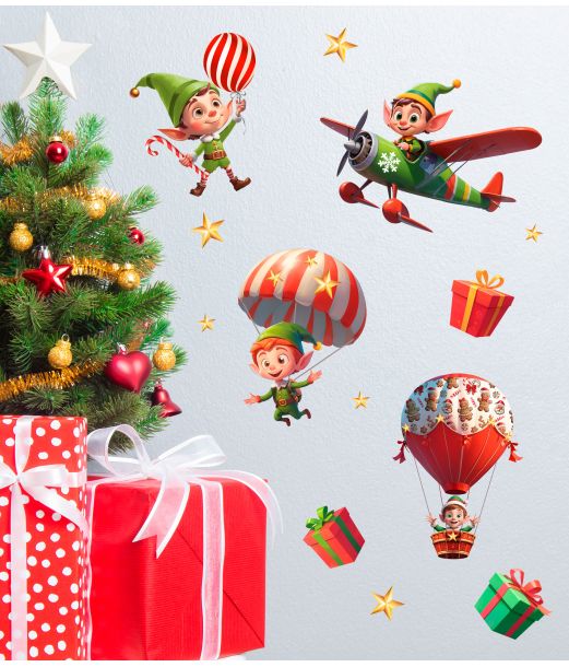 Julealf wallstickers 25x70cm