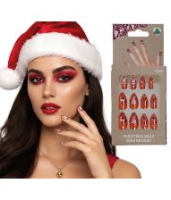 Orange jule negle, 12 stk