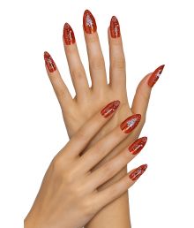 Orange jule negle, 12 stk