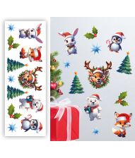 Jule dyr wallstickers 25x70cm