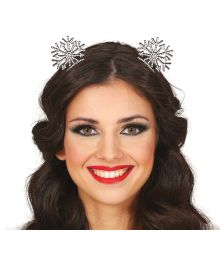 Snefnug hårbøjle med sten