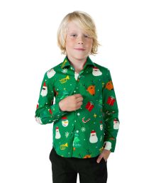Festivity skjorte grøn 8år (122-128) 
