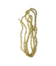 Guld lametta guirlande, 5 m