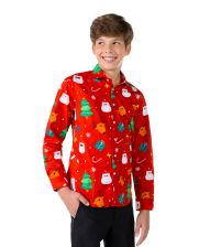 Festivity rød skjorte 14år (158-164) 