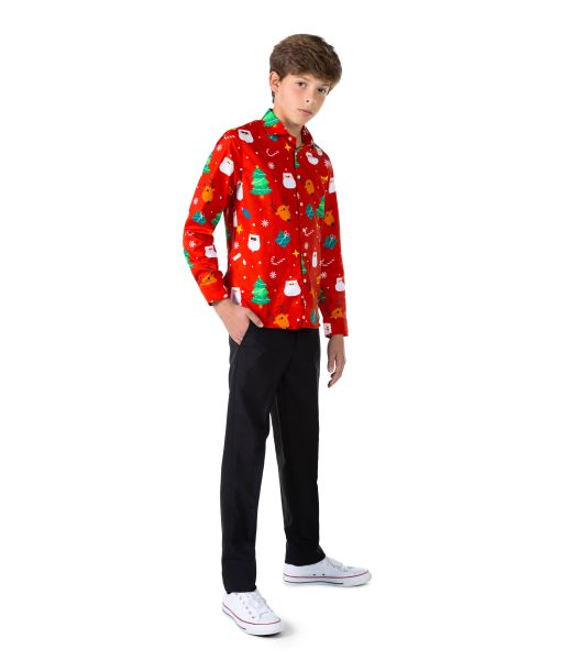 Festivity rød skjorte 14år (158-164) 