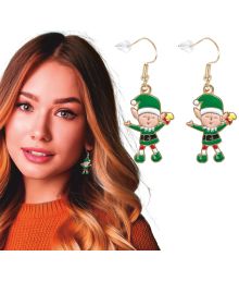 Grøn nisse ørering 