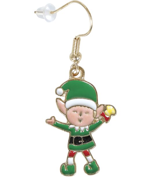 Grøn nisse ørering 