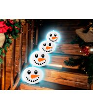 Snemand LED balloner, 5 stk