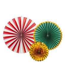 Dekorativa rosetter Mix, 3 st.