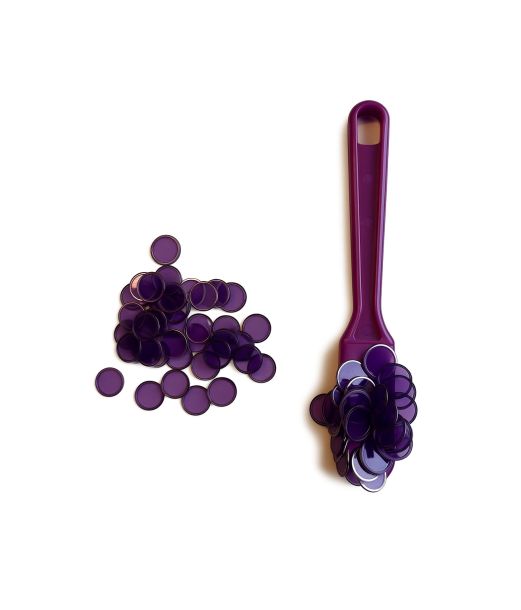 Magnetstang m. brikker lilla