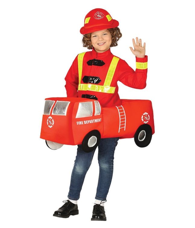 Brandbil kostume 5-6 år