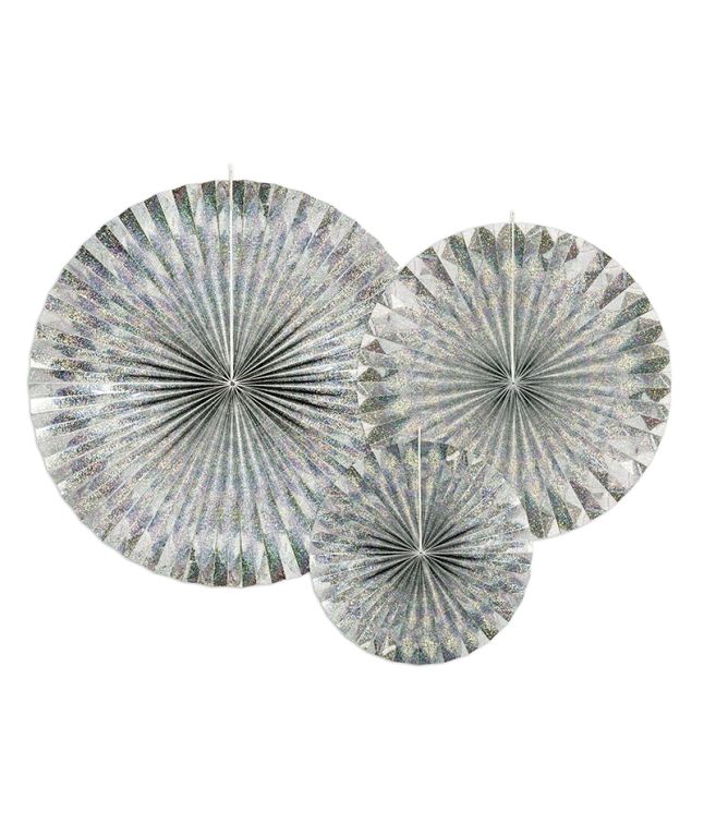 Dekorative rosetter Sølv holografisk