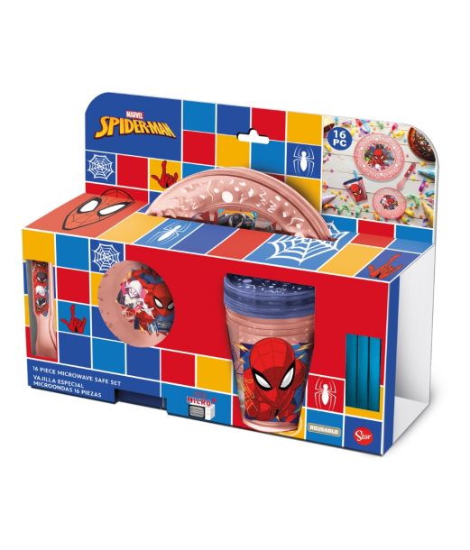 Spiderman service sæt, 16 dele