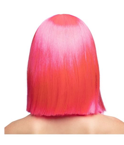 Festlig neon pink page paryk