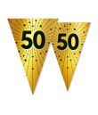 Vimpelguirlande 50 guld