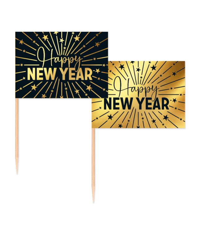 Happy New Year kageflag, 50 stk