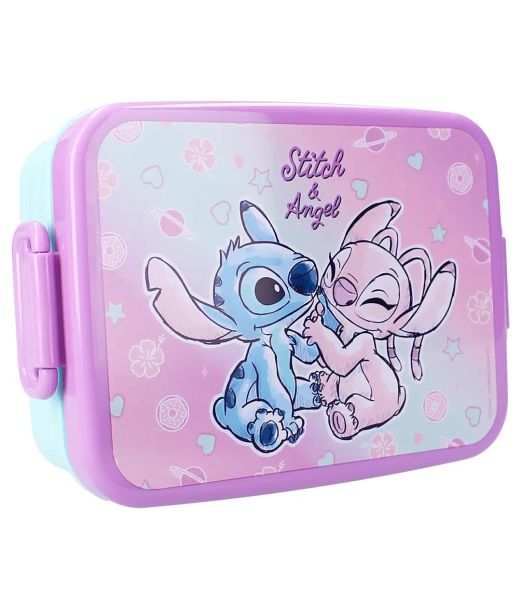 Stitch and angel madkasse, 16,5 x 13 cm 