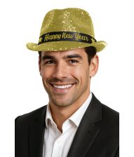 Guld gangster hat happy new year