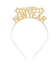 Happy new year hårbøjle m sten