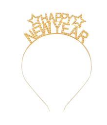 Happy new year hårbøjle m sten