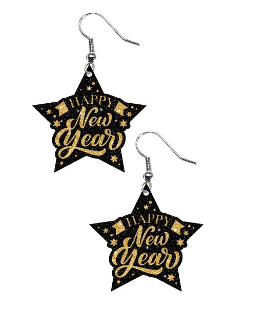 Happy new year øreringe