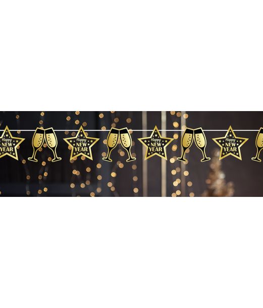Happy new year guirlande 300 cm