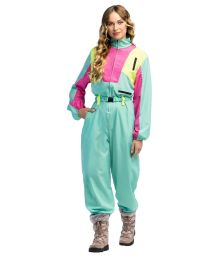 Mintfärgad skiddräkt maskeraddräkt för damer